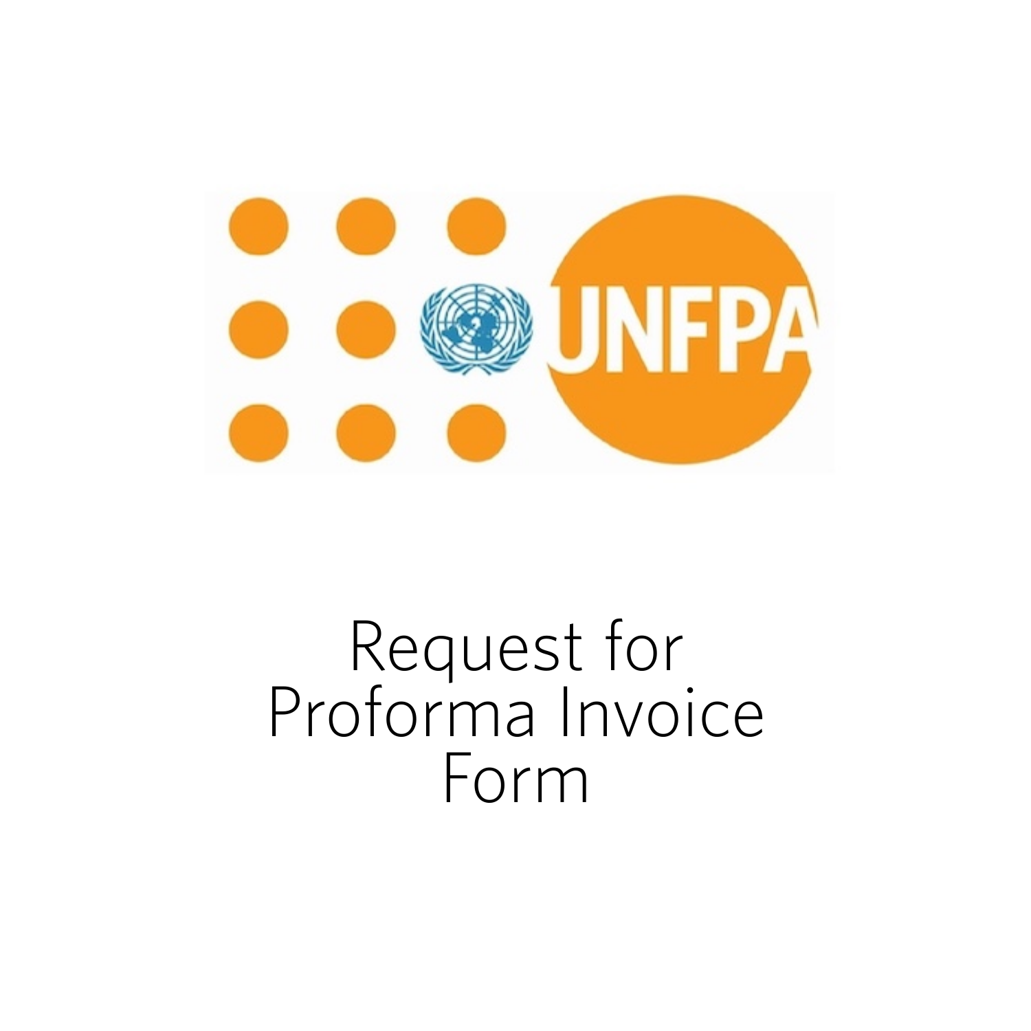 Request for Proforma Invoice Form