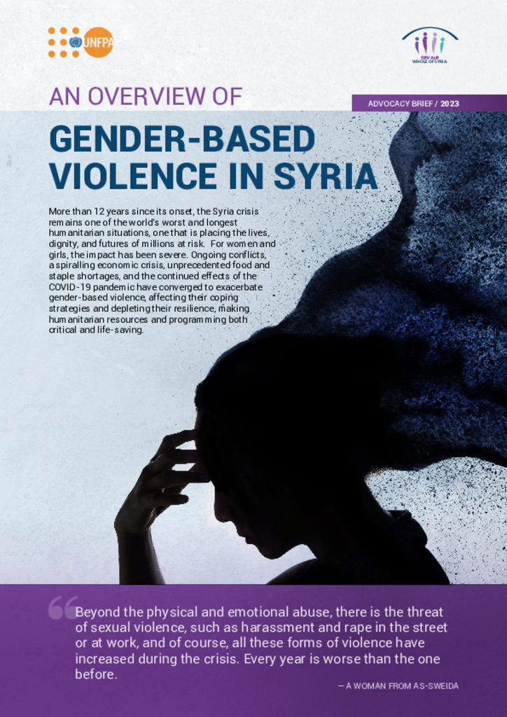 An Overview of Gender-based Violence in Syria (Advocacy Brief, 2023)