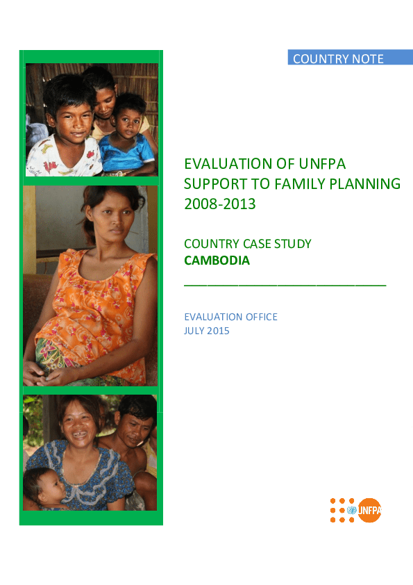 UNFPA Support to Family Planning UNFPA Support to Family Planning