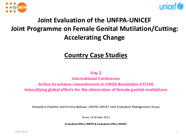 Informal Consultation with the Executive Boards of UNICEF and UNFPA Informal Consultation with the Executive Boards of UNICEF and UNFPA