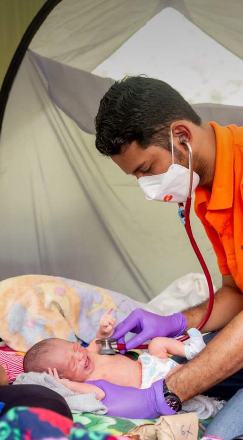 Natural disasters broke records throughout the year. Baby Joshua Enmanuel was born under a bridge where his family sought shelter following the deadly hurricanes that swept through the country in late 2020. The storms destroyed homes, health facilities and left millions without means to access life-saving care.