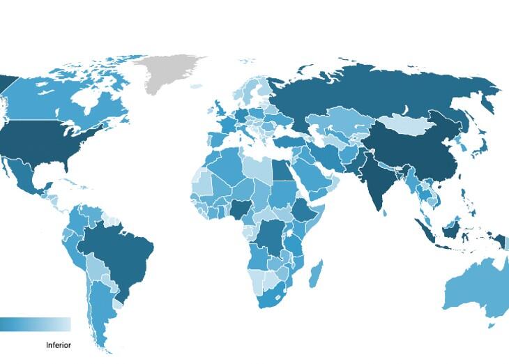 Tablero de la población mundial