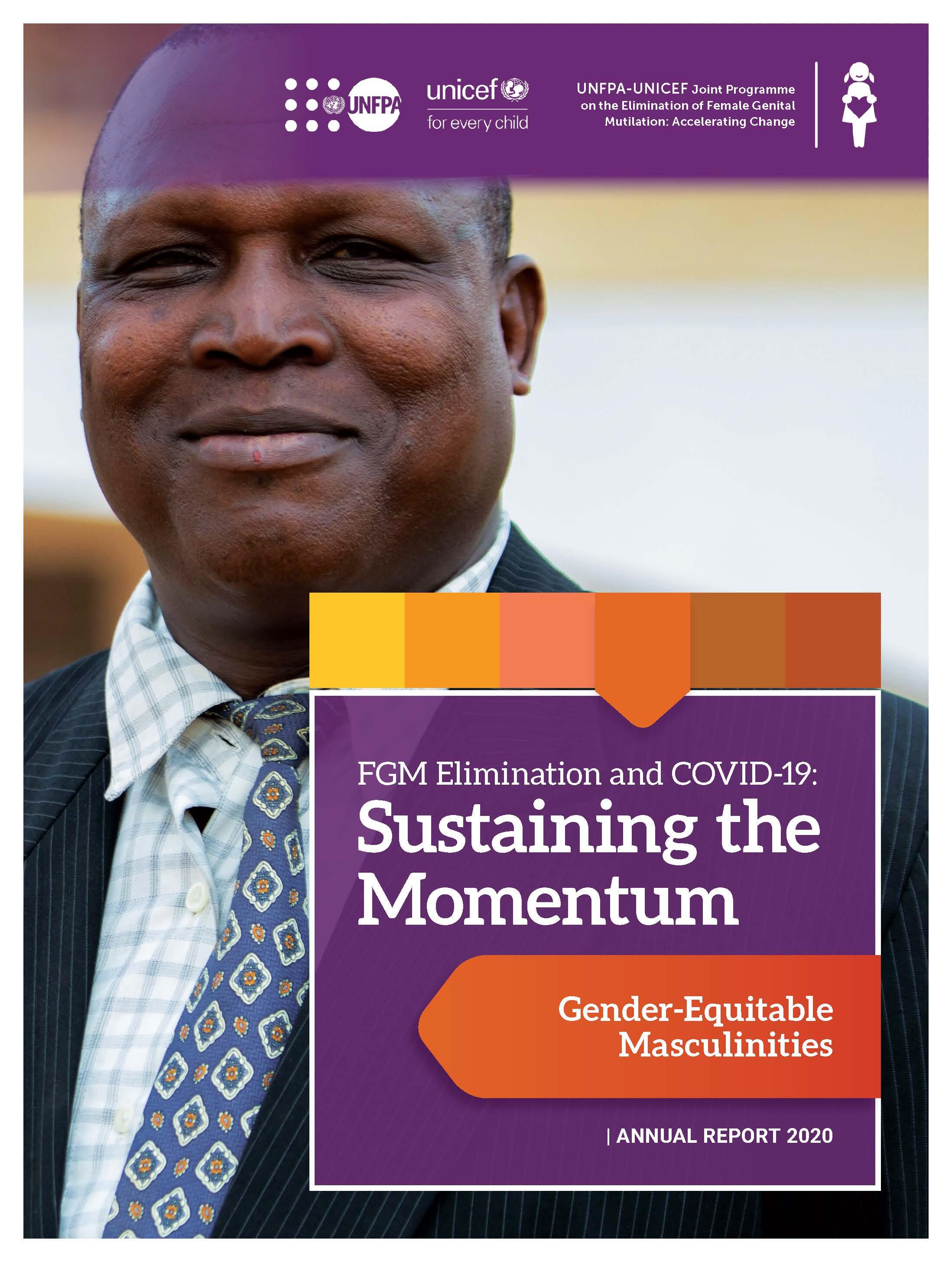 Man smiling on 2020 FGM report cover